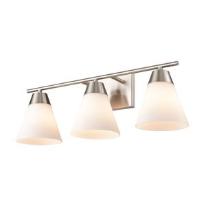 Vivica 24'' Wide 3-Light Vanity Light - Brushed Nickel 5