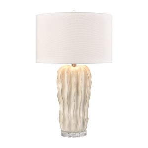 Genesee 27.5'' High 1-Light Table Lamp - White Glazed 1