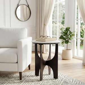 GARSONFIELD WHITE TABLE 22 (IN) 2