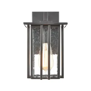 Radnor 10″ High 1-Light Outdoor Sconce - Matte Black 2