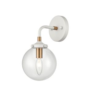 Boudreaux 6'' Wide 1-Light Vanity Light - Matte White 1