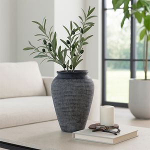CARLINLAKE BLACK VASE 16 (IN) 11