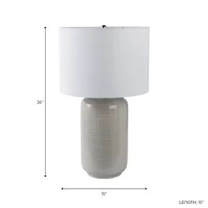 RIDLEYLEY BEIGE LAMP 26 (IN) 7