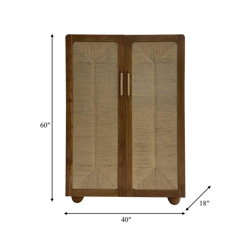 RAYMONDCROSS BROWN ARMOIRE 60 (IN)