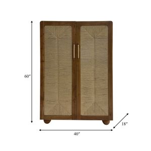 RAYMONDCROSS BROWN ARMOIRE 60 (IN) 10