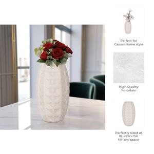 GLENLAND IVORY VASE 15 (IN) 8