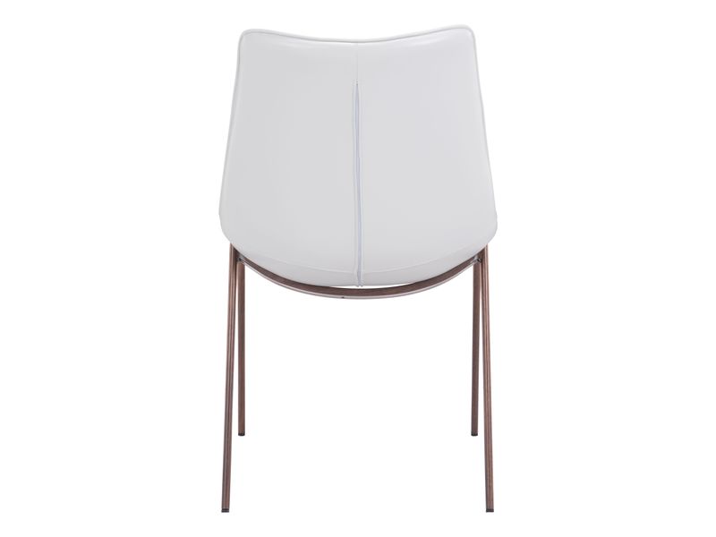 Magnus Dining Chair White & Walnut 5