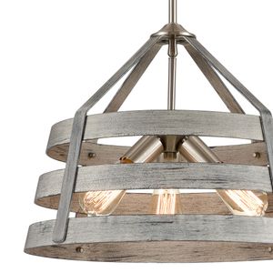 Brigantine 18'' Wide 3-Light Chandelier - Weathered Driftwood 4