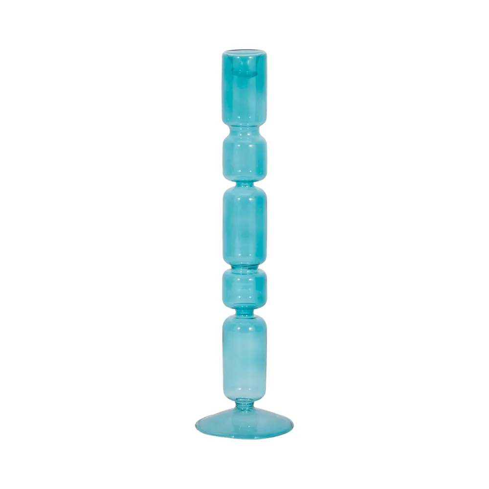 ISLE BLUE CANDLE HOLDER 14 (IN)