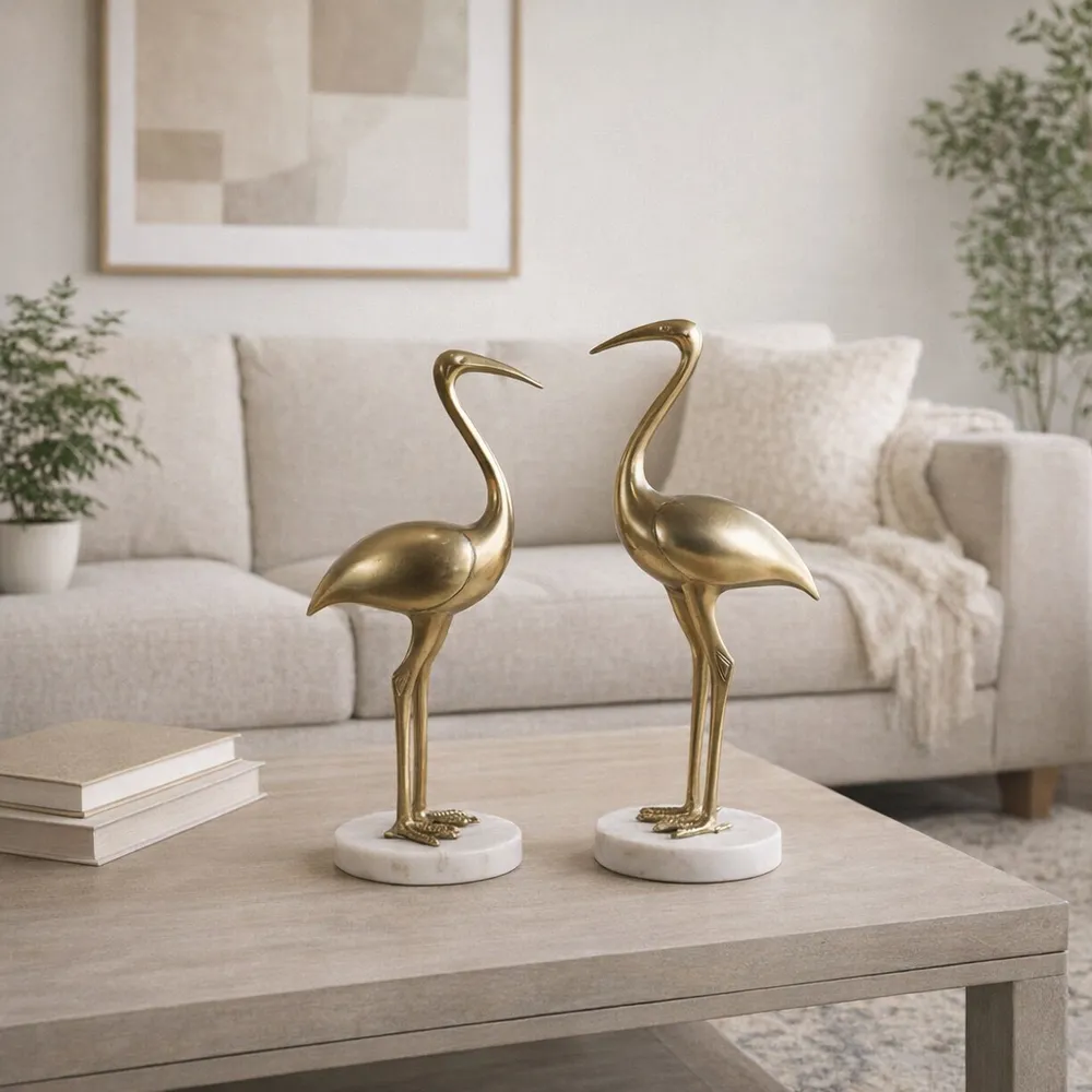 MONROEDALE SET OF 2 GOLD DECOR 13 (IN)