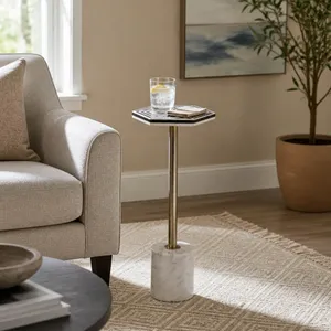 KELLERRUN WHITE TABLE 25 (IN) 11
