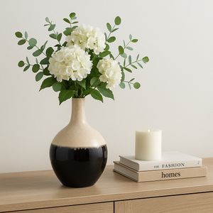 CARSONHAVEN WHITE VASE 19 (IN) 9
