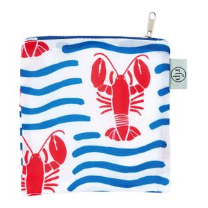 Lobster Waves blu Reusable Shopping Bag 9