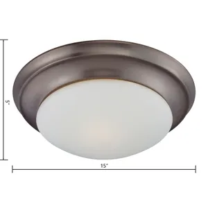 Fluor 15'' Wide 2-Light Flush Mount - Oil Rubbed Bronze 2