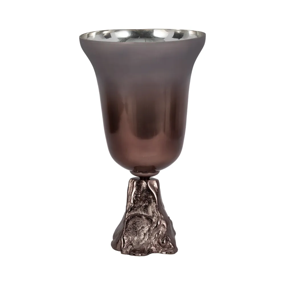 EVANDERCLIFF BRONZE GLASS VASE 18 (IN)