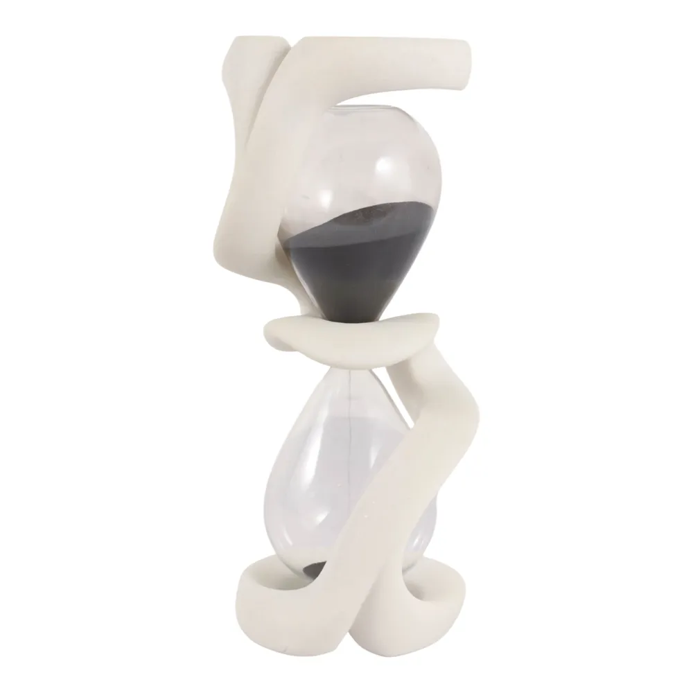 TESSSIDE WHITE HOURGLASS 13 (IN)