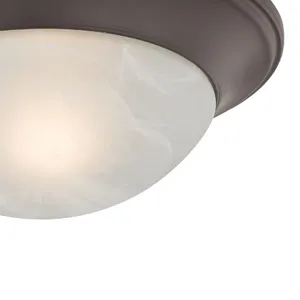Fluor 12'' Wide 1-Light Flush Mount - Oil Rubbed Bronze 4