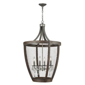 Renaissance Invention 23'' Wide 4-Light Chandelier - Weathered Zinc 1