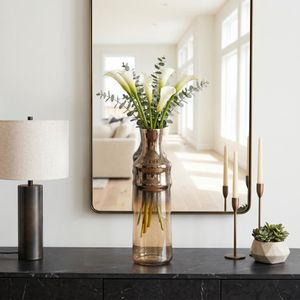 LONDONOAK BROWN GLASS VASE 24 (IN) 2