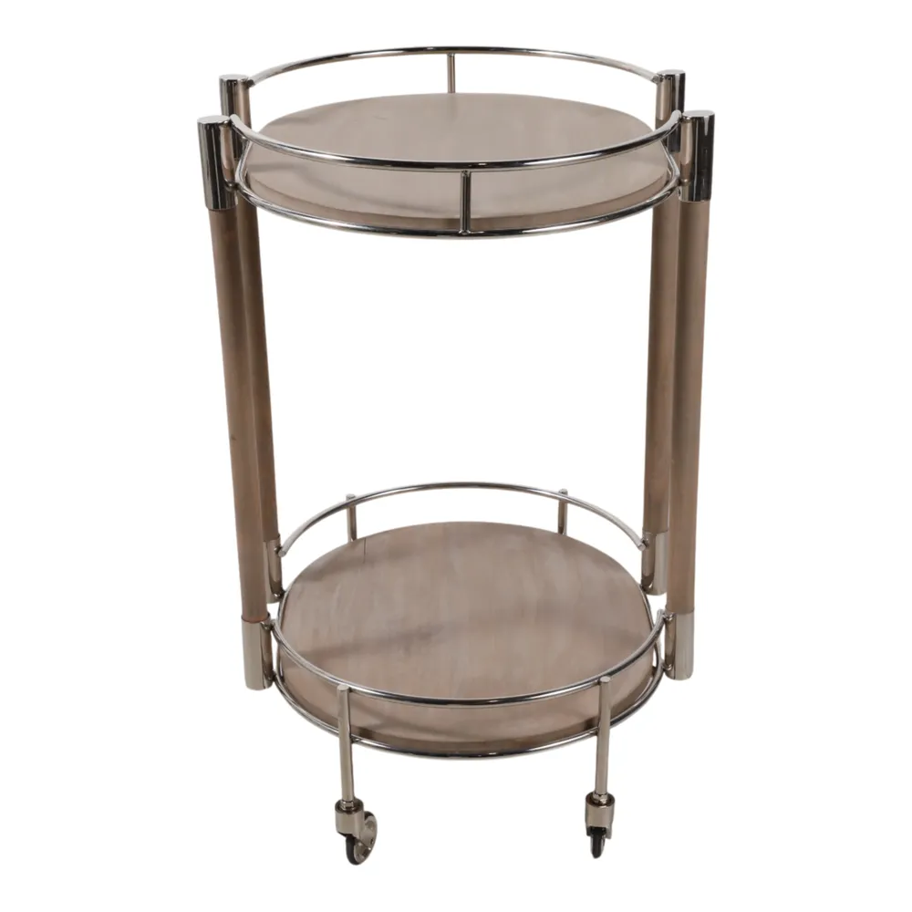 GUNNARWAY SILVER BAR CART 30 (IN)