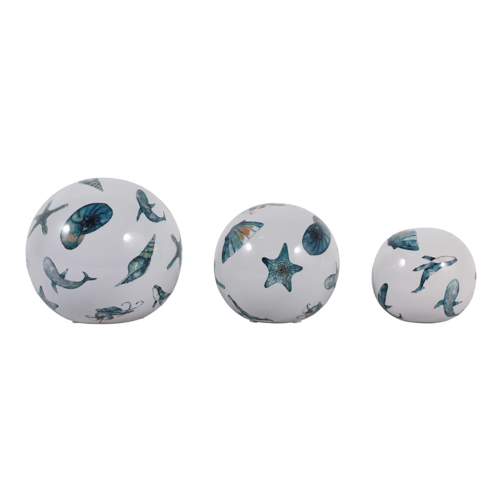GILBERTDALE SET OF 3 BLUE ORBS 6 (IN)