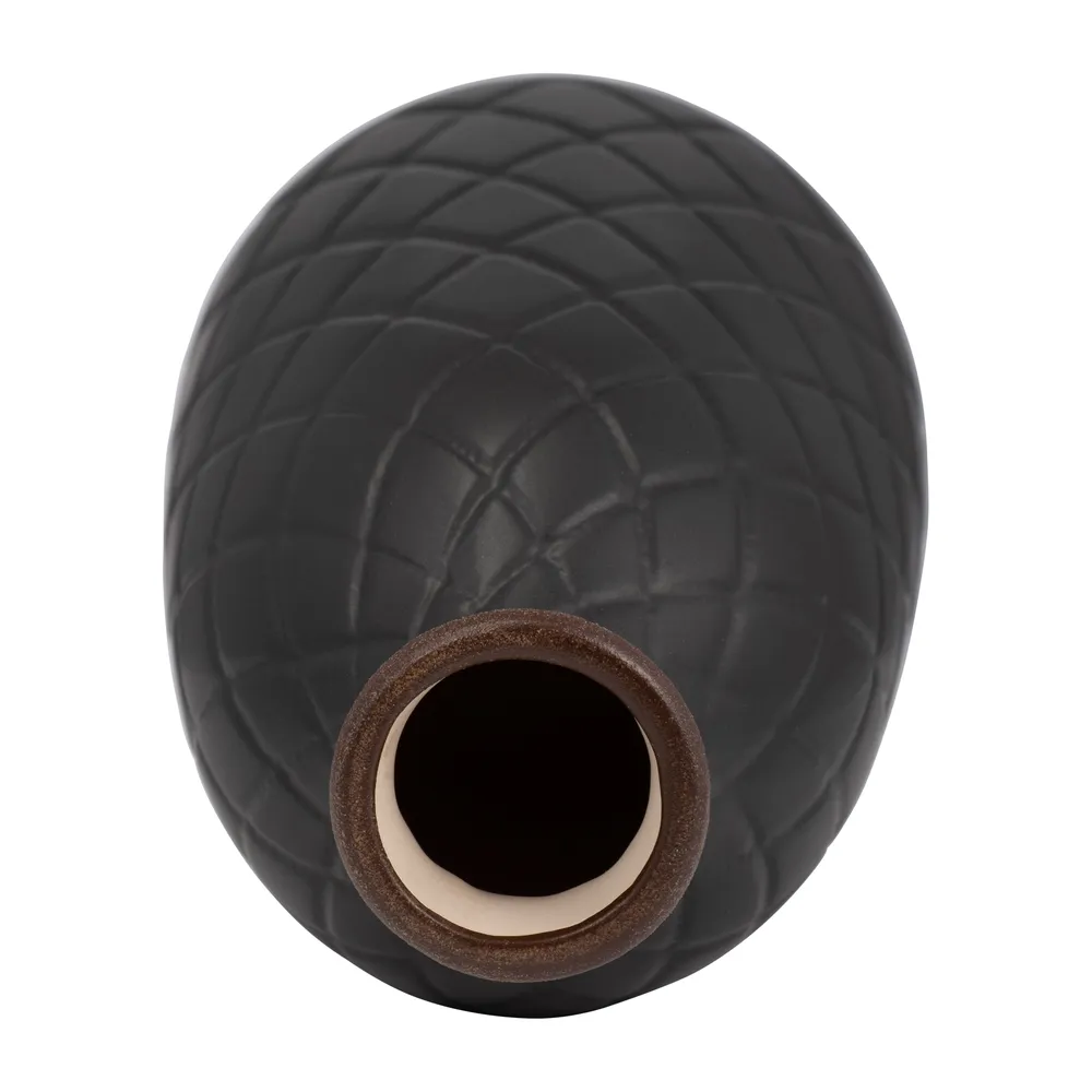 EMMONSFORD BLACK VASE 12 (IN)