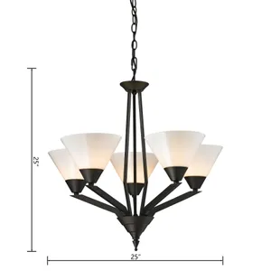 Tribecca 25'' Wide 5-Light Chandelier - Oil Rubbed Bronze 2