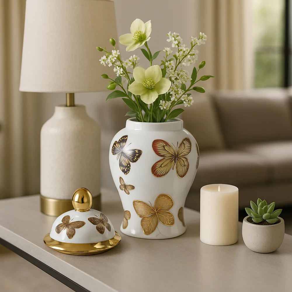 HAMDENWORTH WHITE CHINOISERIE 9 (IN)
