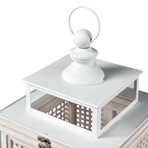 Paley Lantern - Set of 2 Weathered White 5