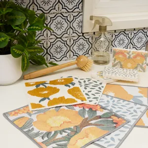 Icelandic Poppies Gold Pop-Up Sponge Set 3 6