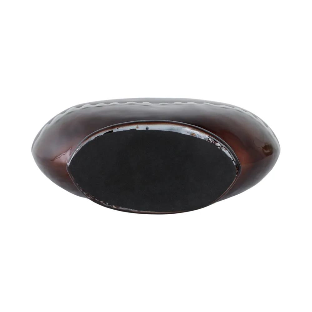 ELMONTGROVE BLACK GLASS VASE 16 (IN)