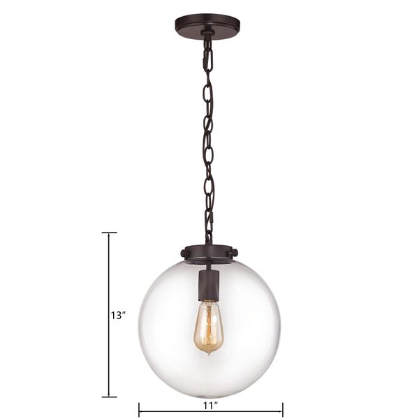 Gramercy 11'' Wide 1-Light Mini Pendant - Oil Rubbed Bronze