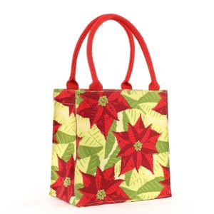 Poinsettia Reusable Itsy Bitsy Gift Bag 4