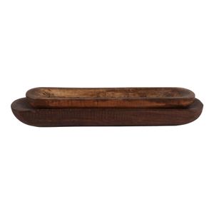 EMORYDALE SET OF 2 BROWN BOWLS 4 (IN) 6
