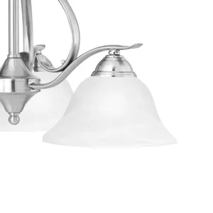 Prestige 26.5'' Wide 3-Light Chandelier - Brushed Nickel 4