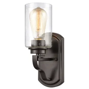 Market Square 12'' High 1-Light Vanity Light - Oil Rubbed Bronze 1