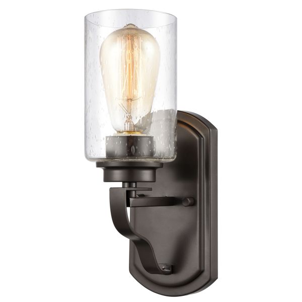 Market Square 12'' High 1-Light Vanity Light - Oil Rubbed Bronze