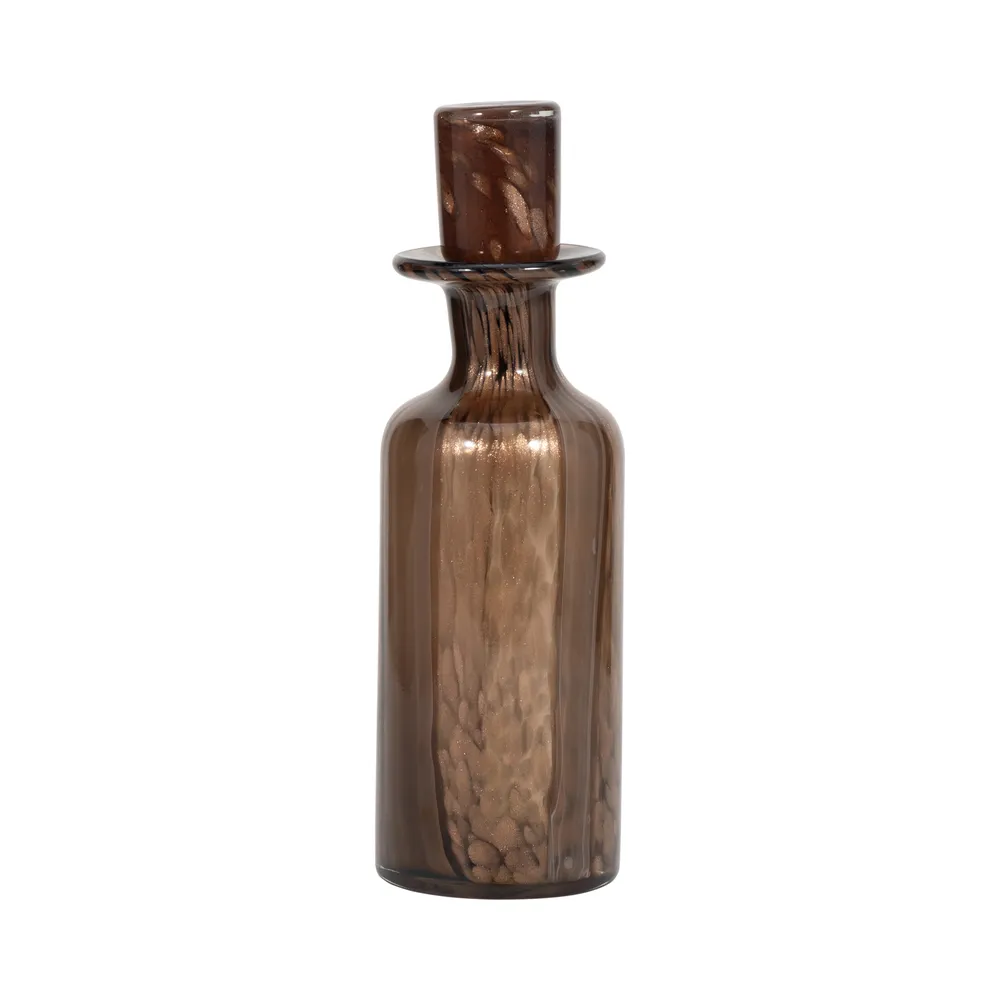 KANEVALE BROWN GLASS VASE 15 (IN)