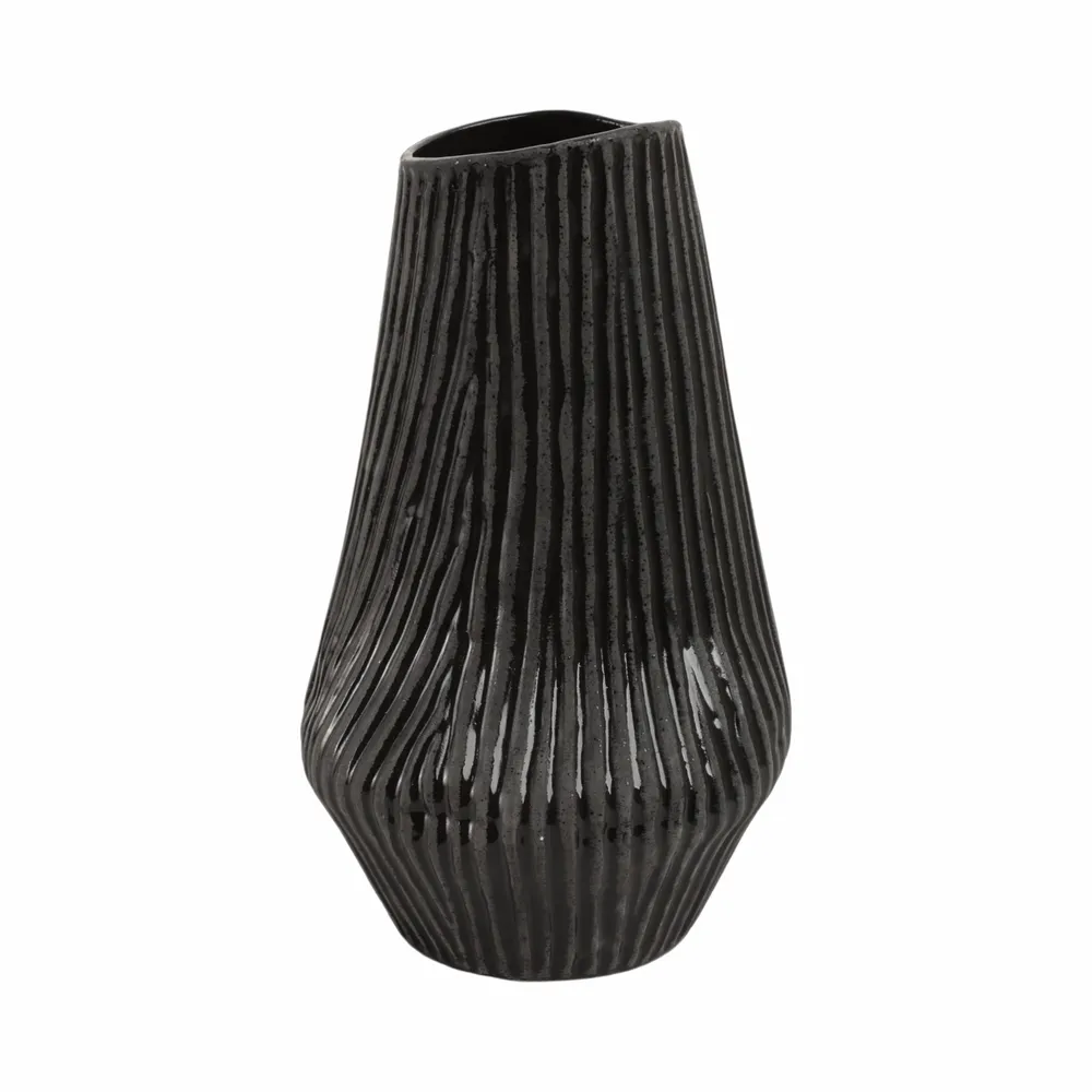 HEYDONWICK BLACK VASE 15 (IN)