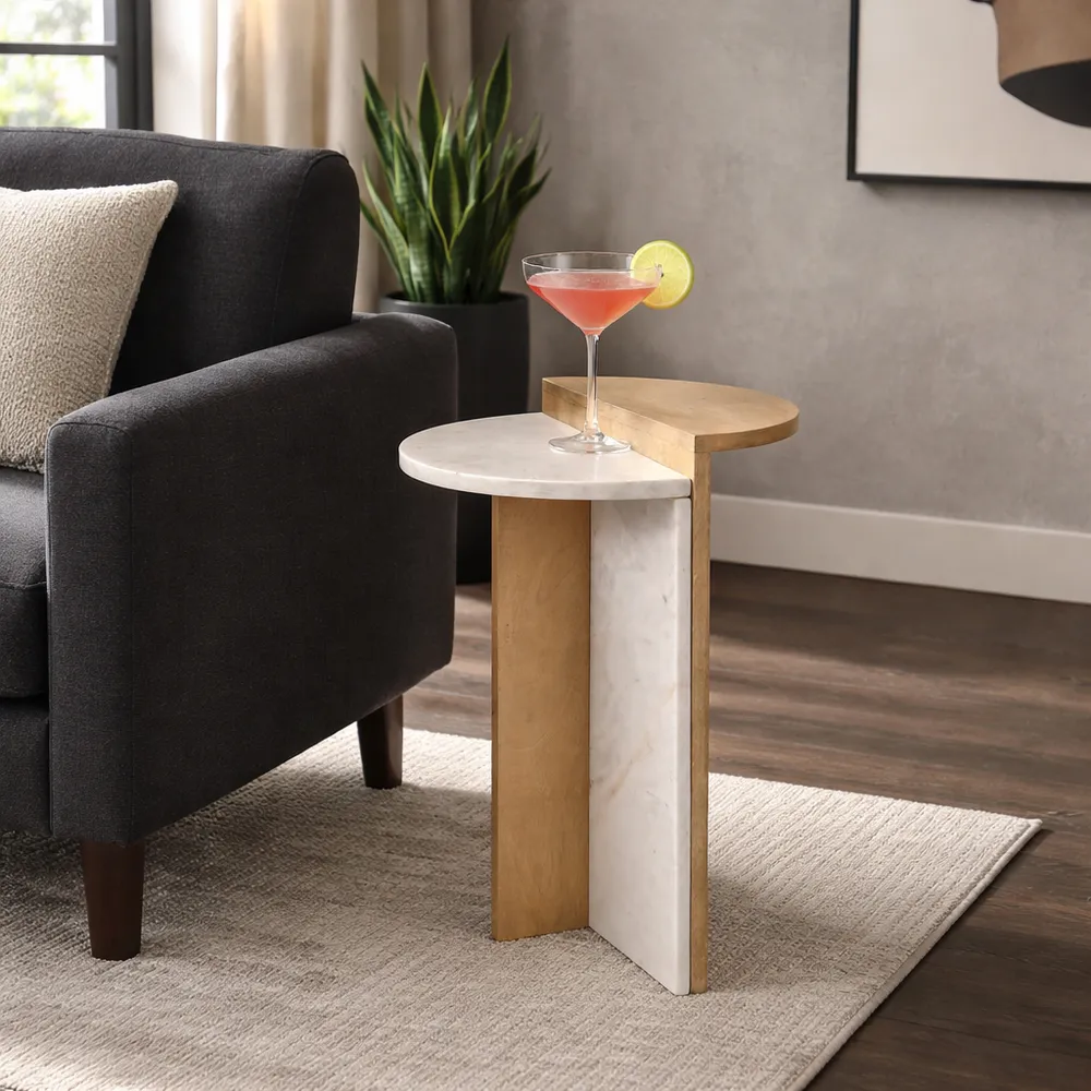 DESMONDROSE BROWN TABLE 22 (IN)