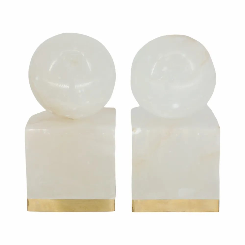HEATHBURN SET OF 2 WHITE DECOR 6 (IN)