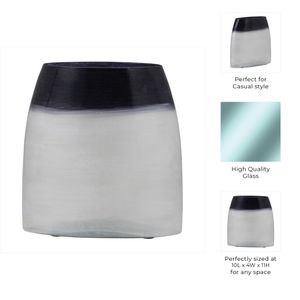 BISHOPFIELD BLUE GLASS VASE 11 (IN) 11