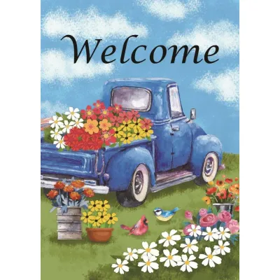Blue Spring Truck House Flag 28in by 40in