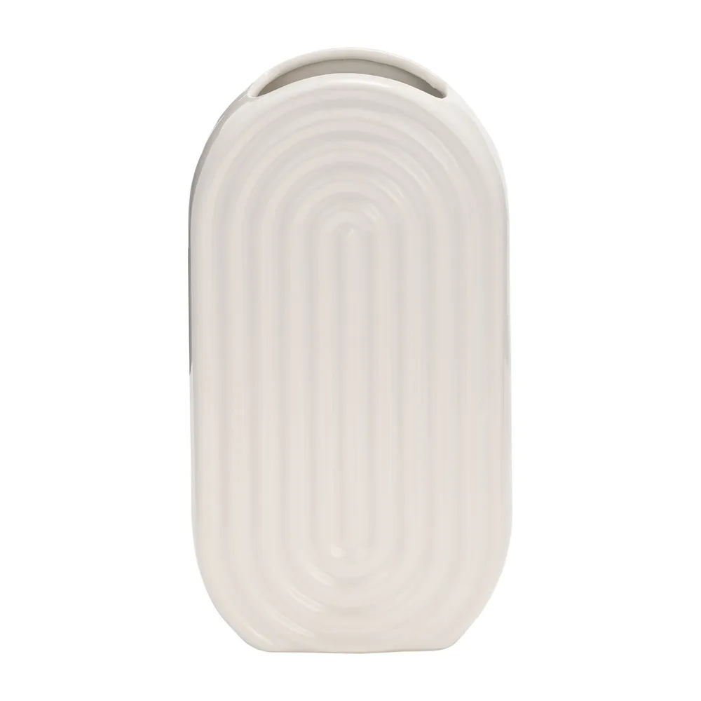 ELTONLAND WHITE VASE 11 (IN)