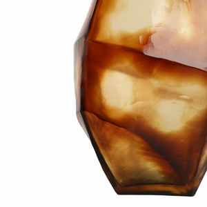BOLTONHAVEN BROWN GLASS VASE 12 (IN) 5
