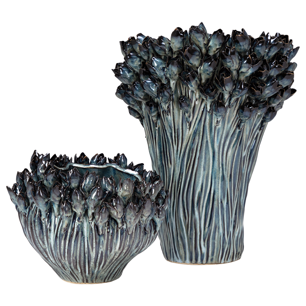 Arlen Azure Tall Vase 9