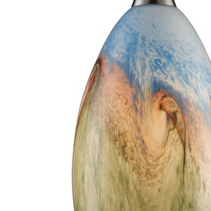 Geologic 6'' Wide 1-Light Mini Pendant - Satin Nickel 2
