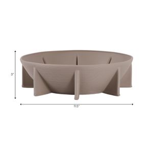 HANSONGATE GRAY BOWL 3 (IN) 9
