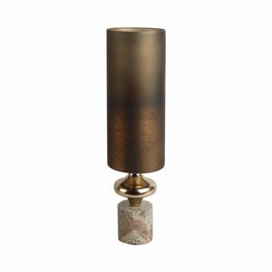 OPALHAVEN BROWN GLASS VASE 20 (IN) 4