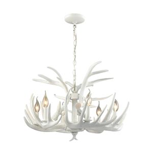 Big Sky 25'' Wide 6-Light Chandelier - White 1